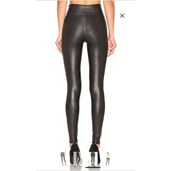 Spanx Metallic Faux Leather Leggings Size S - Picture 4 of 10
